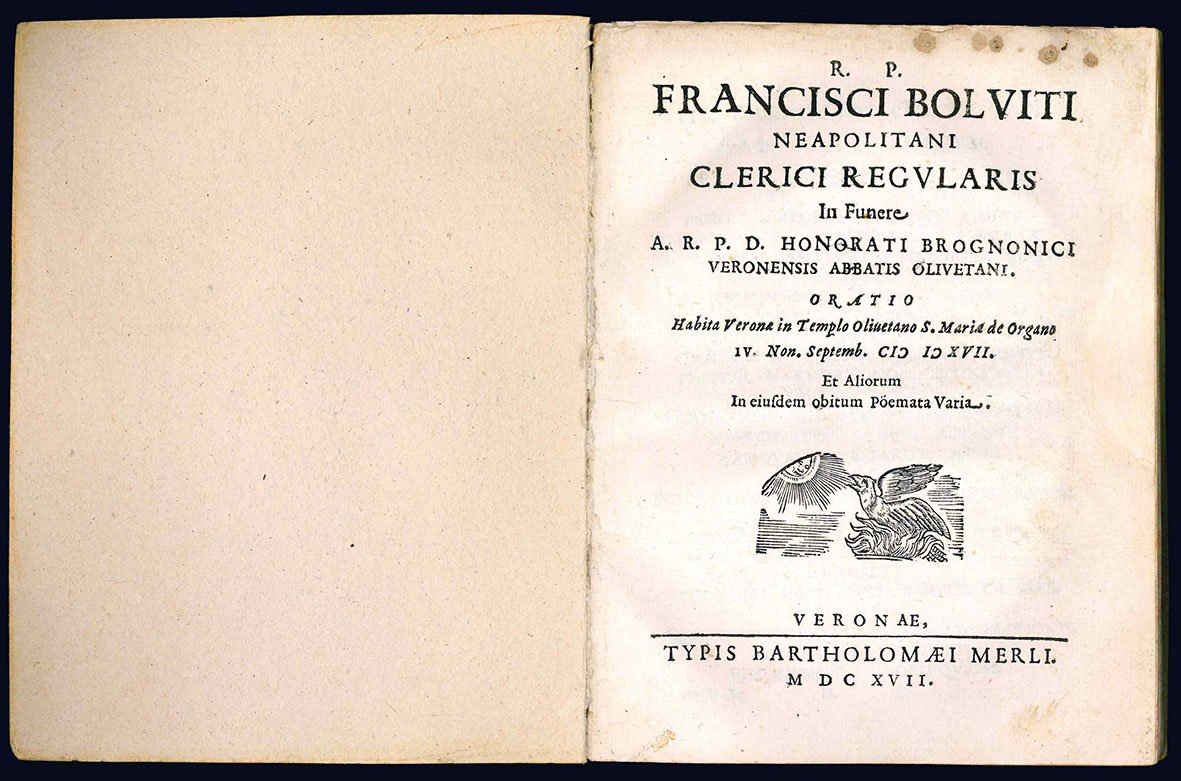 In funere A. R. P. D. Honorati Brognonici veronensis abbatis …