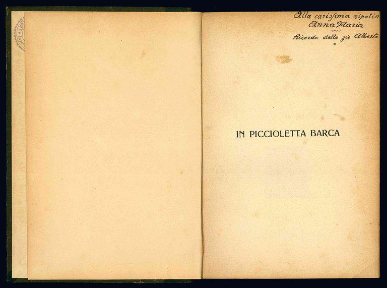 In piccioletta barca. Libro della prima conoscenza di Dante.