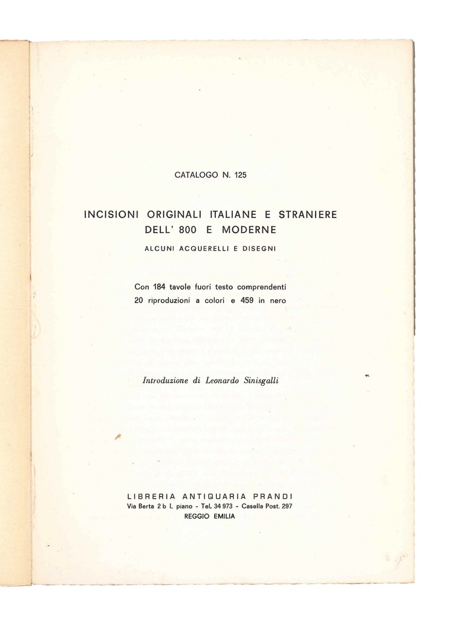 Incisioni originali italiane e straniere dell'800 e moderne. Alcuni acquerelli … | Immagine principale