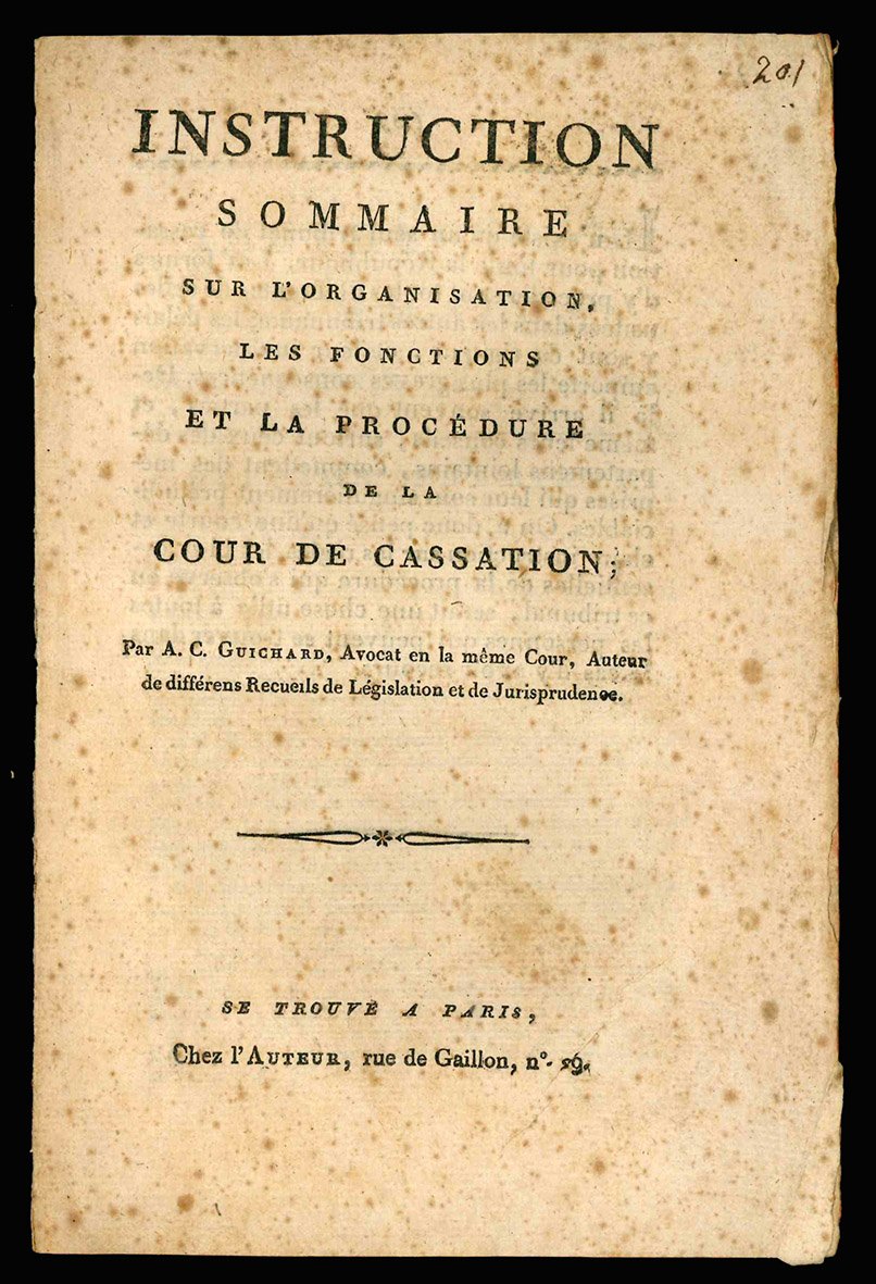 Instruction sommaire sur l'organisation, les fonctions et la procédure de …
