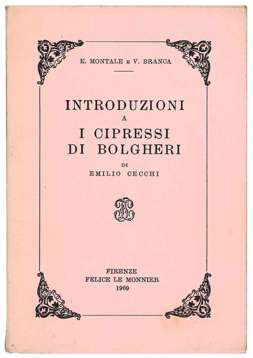 Introduzioni a "I cipressi di Bolgheri" di Emilio Cecchi. | Immagine principale