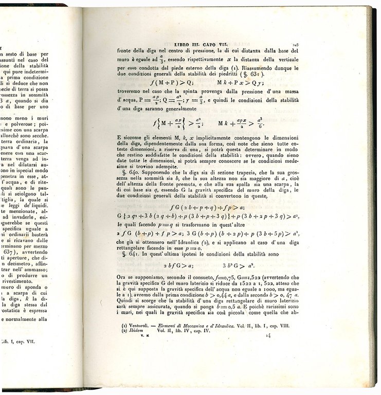 Istituzioni di architettura statica e idraulica. Volume primo [-secondo]