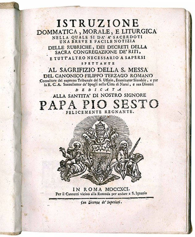 Istruzione dommatica, morale, e liturgica nella quale si da' a' …