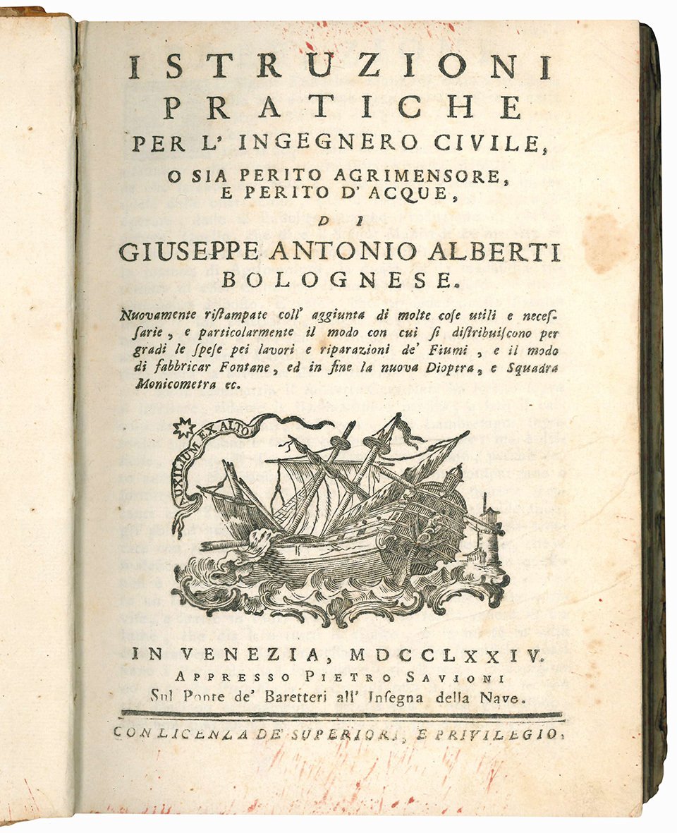 Istruzioni pratiche per l'ingegnero civile, o sia perito agrimensore, e …