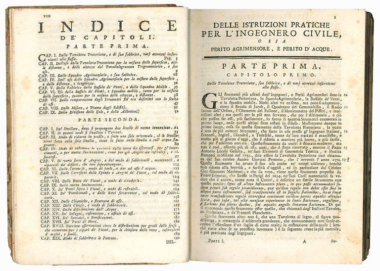 Istruzioni pratiche per l'ingegnero civile, o sia perito agrimensore, e …