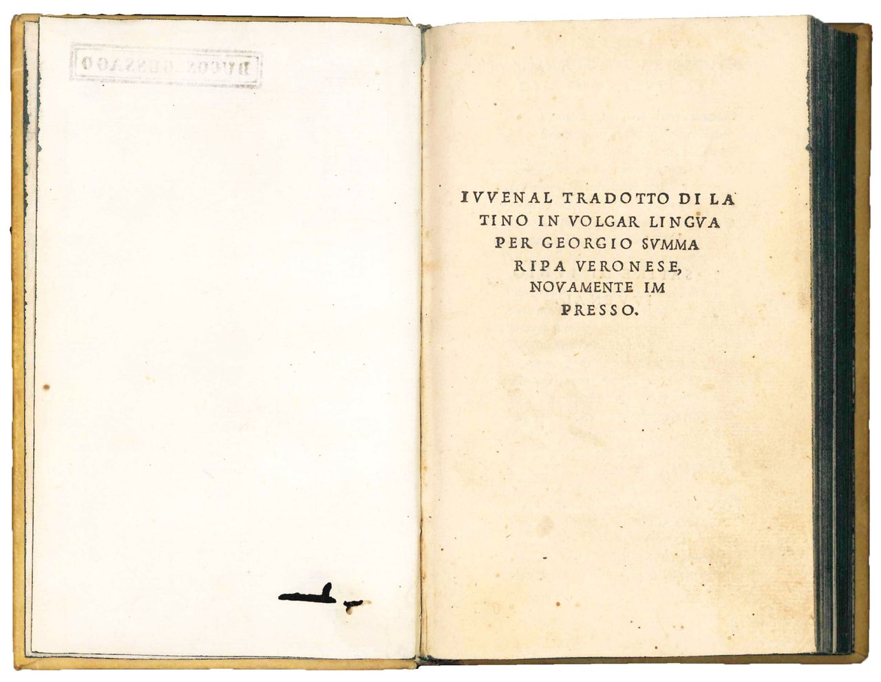 Iuvenal tradotto di latino in volgar lingua per Giorgio Summaripa …