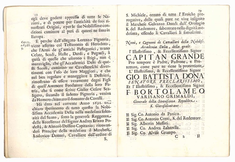 L'Accademia Delia o sia Tralcio della pianta equestre di Padova … | Immagine Gallery 3