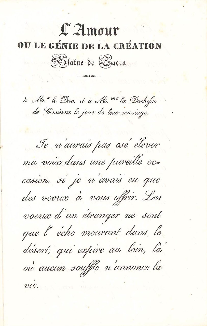 L'Amour ou le génie de la création. | Immagine principale