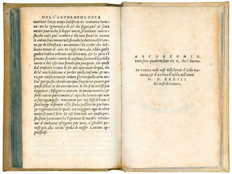 L'anthropologia di Galeazzo Capella secretario dell'Illustrissimo Signor Duca di Milano