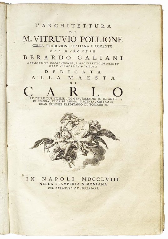 L'Architettura di M. Vitruvio Pollione colla traduzione italiana e comento …