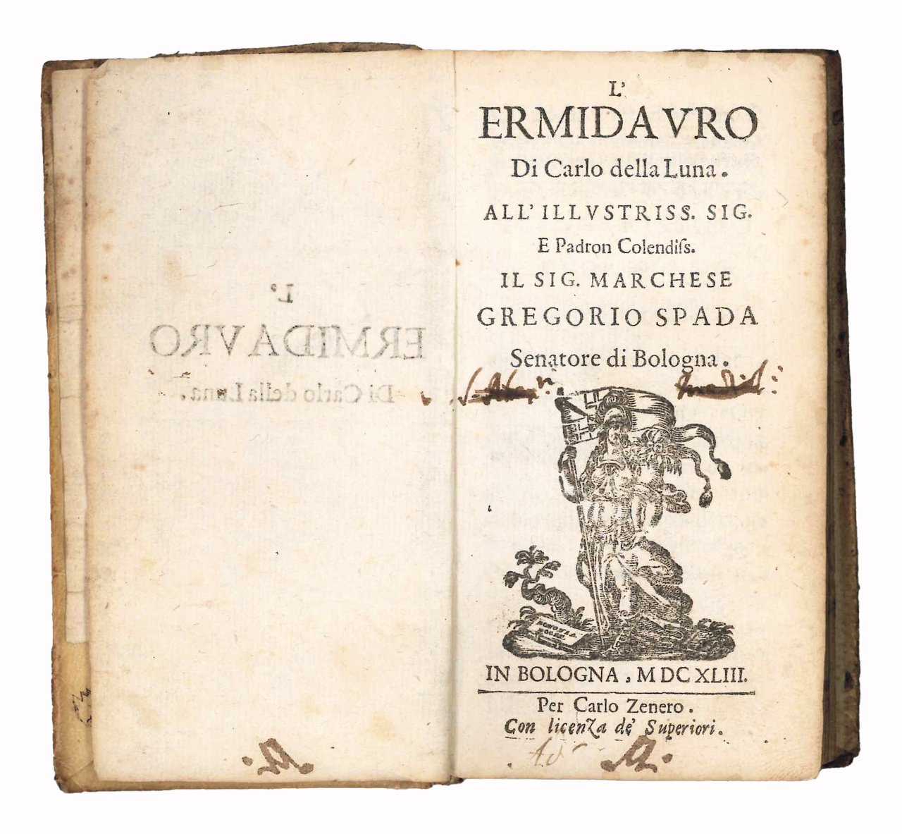 L'Ermidauro di Carlo della Luna. All'Illustriss. Sig. e Padron Colendiss. … | Immagine principale