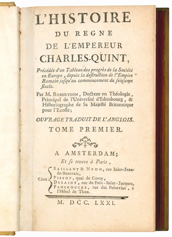 L'Histoire du regne de l'empereur Charles-quint, Précédée d'un Tableau des …