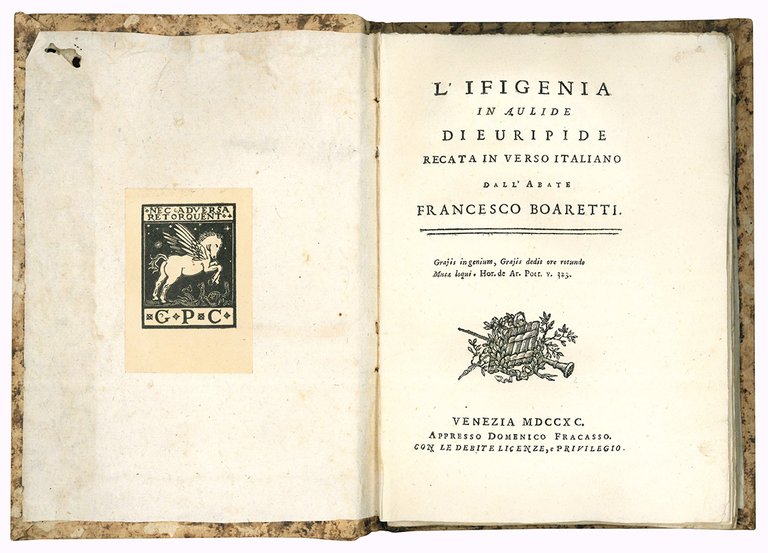 L'Ifigenia in Aulide di Euripide recata in verso italiano dall'abate …