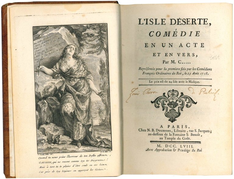 L'isle déserte, comédie en un acte et en vers, Par …