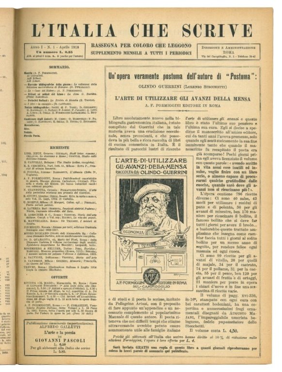 L'Italia che scrive: rassegna per coloro che leggono. Supplemento mensile … | Immagine Gallery 1