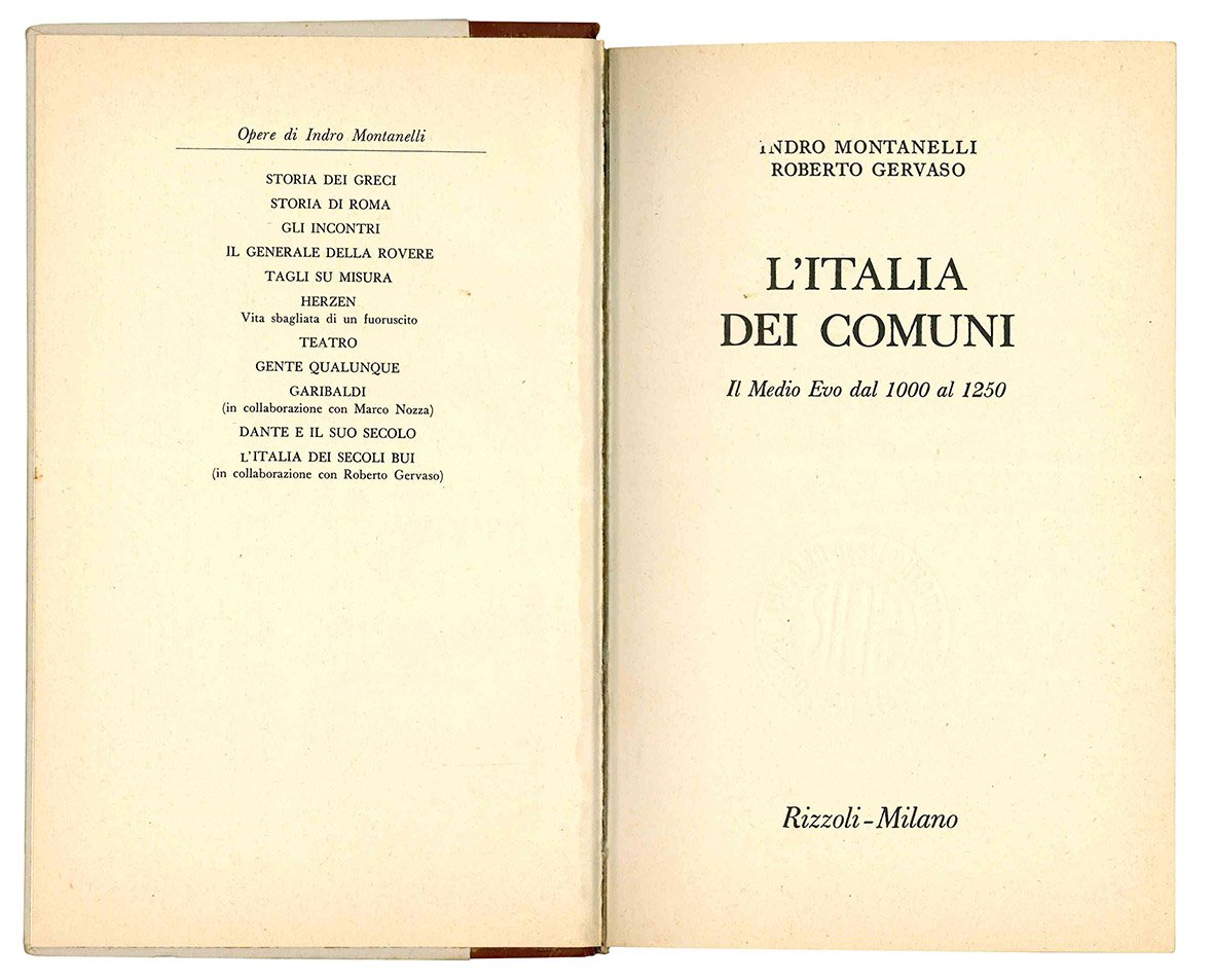 L'Italia dei comuni. Il Medio Evo dal 1000 al 1250.