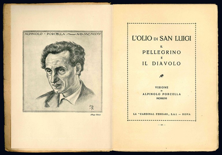L'olio di San Luigi, il pellegrino e il diavolo. Visione …