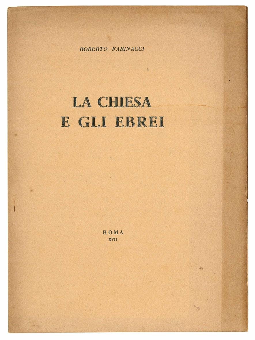 La chiesa e gli ebrei. Conferenza tenuta il 7 novembre …