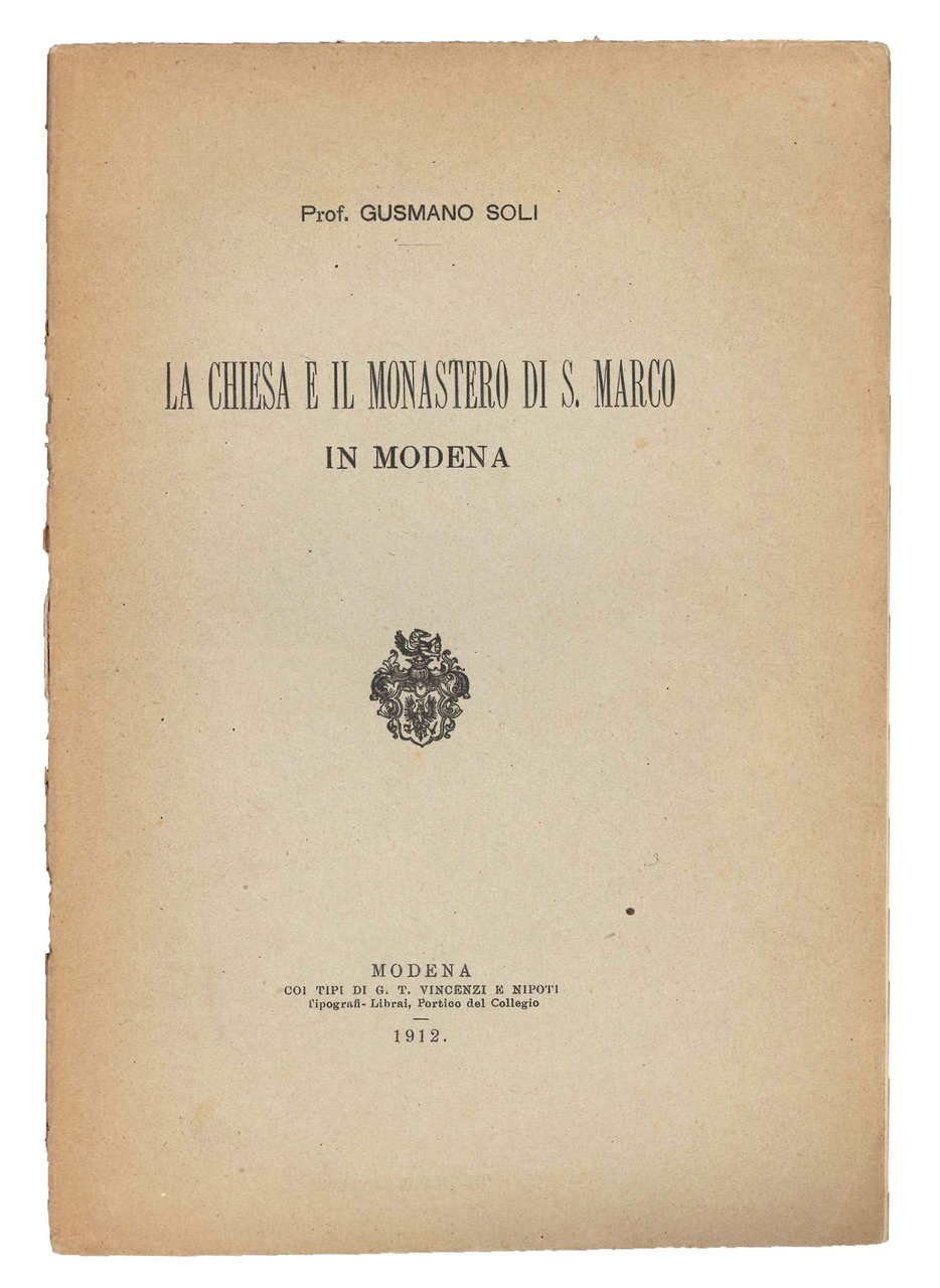 La Chiesa e il Monastero di s. Marco in Modena. | Immagine principale