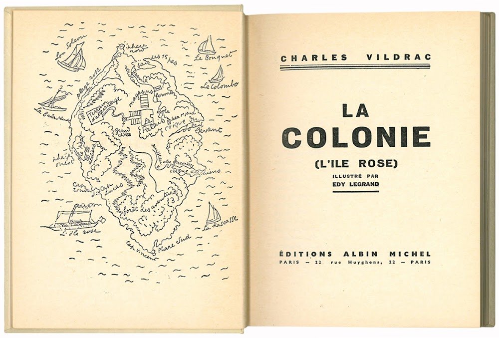 La colonie (L'ile rose). Illustré par Edy Legrand.