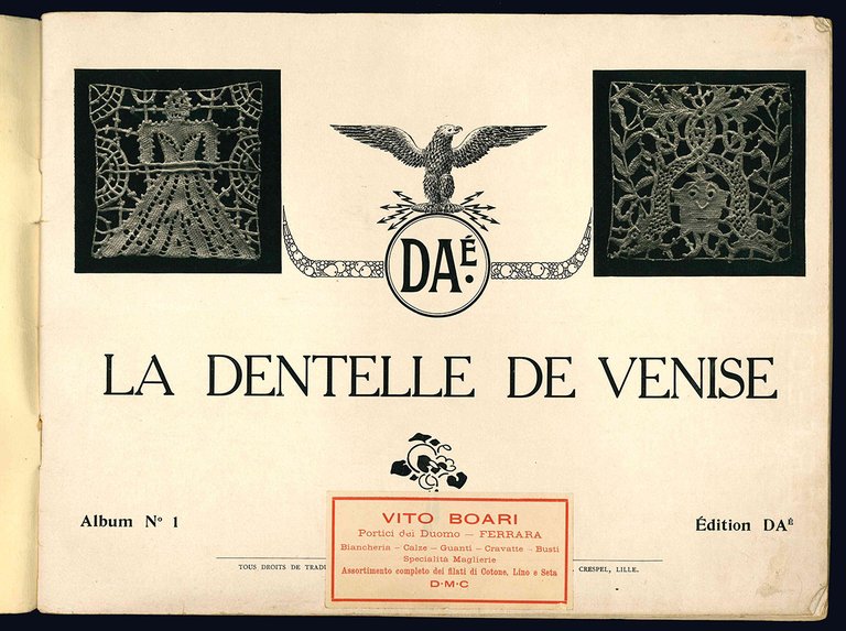 La dentelle de Venise. Album N^ 1.