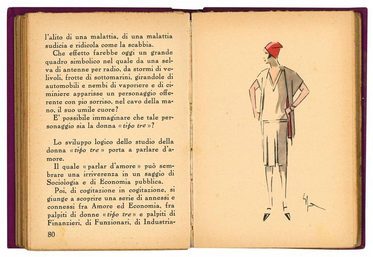 La donna "tipo tre". Con otto litografie colorate deel pittore …