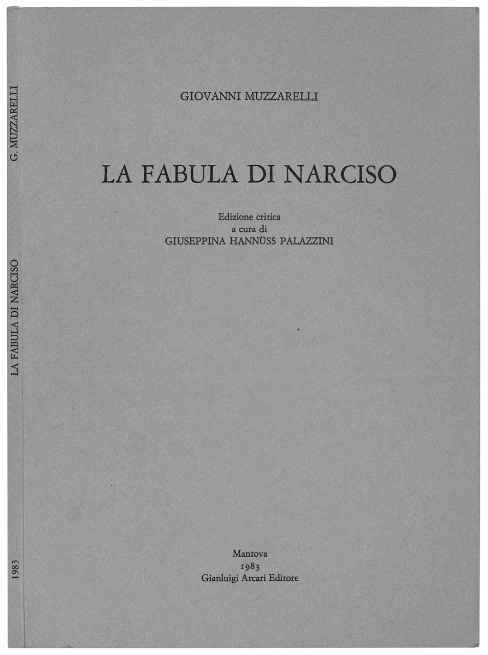 La fabula di Narciso. Edizione critica a cura di Giuseppina … | Immagine principale