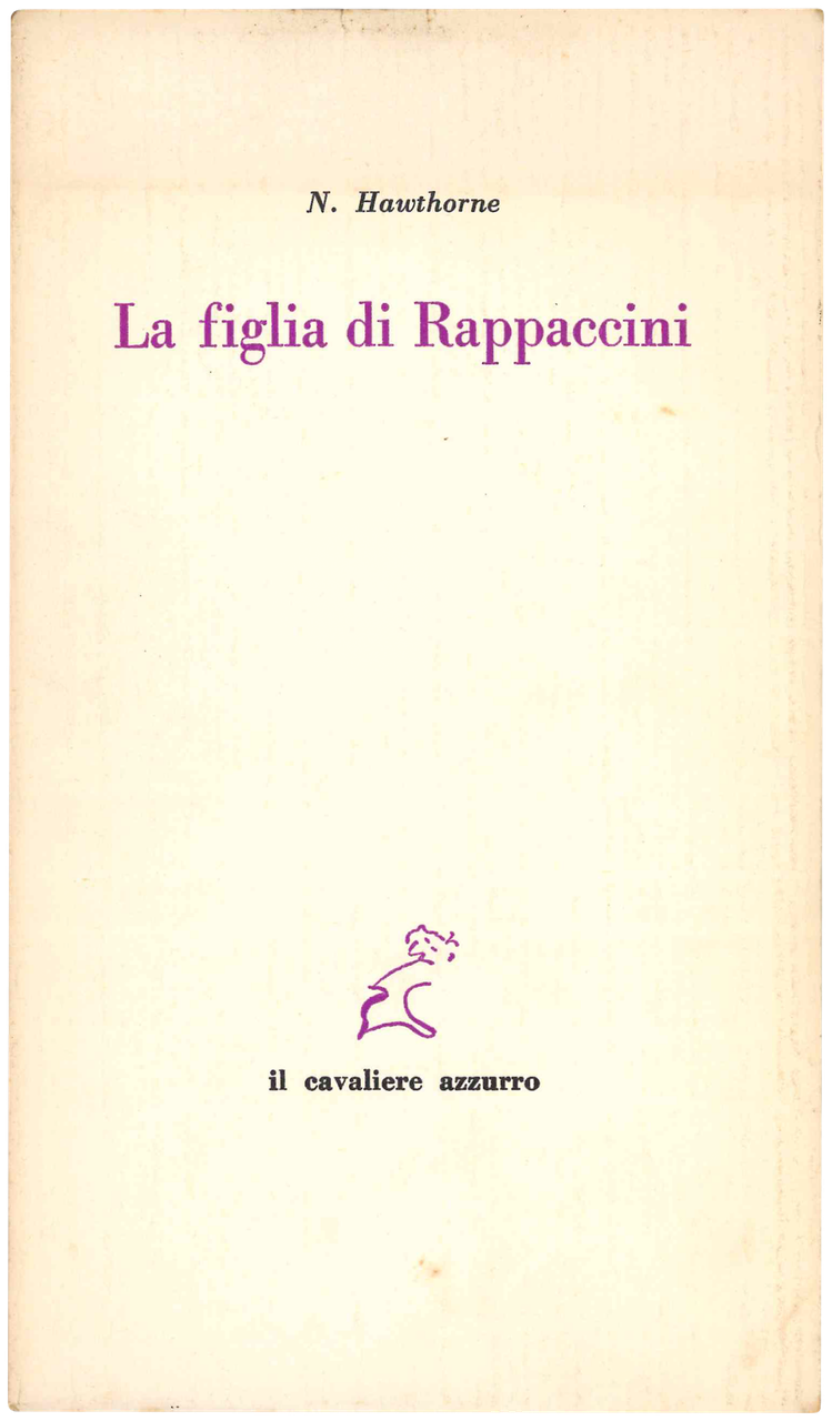 La figlia di Rappaccini. | Immagine principale