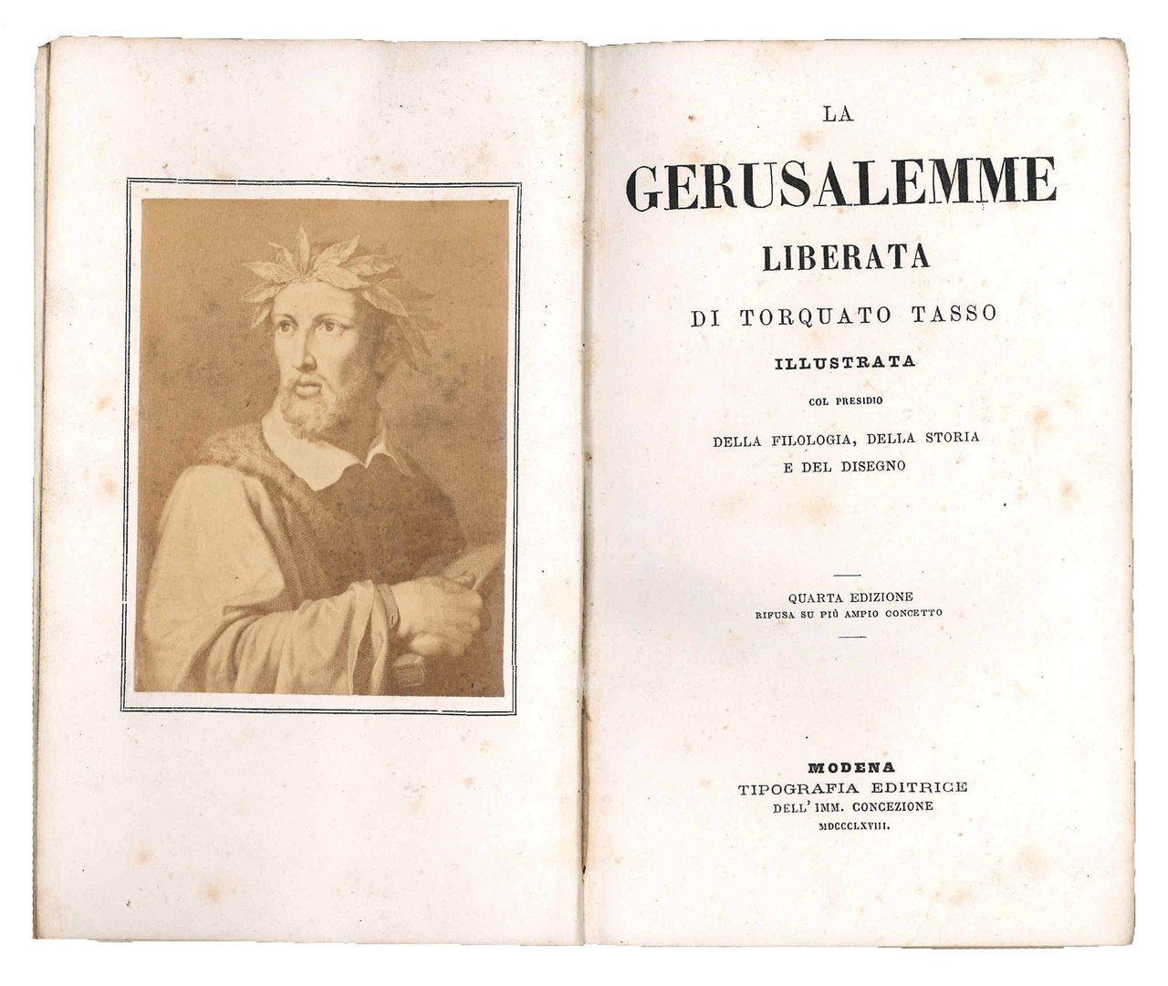 La Gerusalemme liberata di Torquato Tasso. Illustrata col presidio della … | Immagine principale