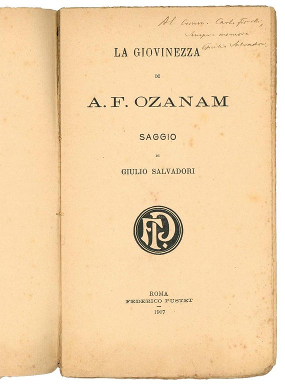 La giovinezza di A. F. Ozanam