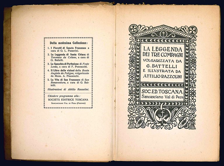 La leggenda dei tre compagni. Volgarizzata da G. Battelli e …