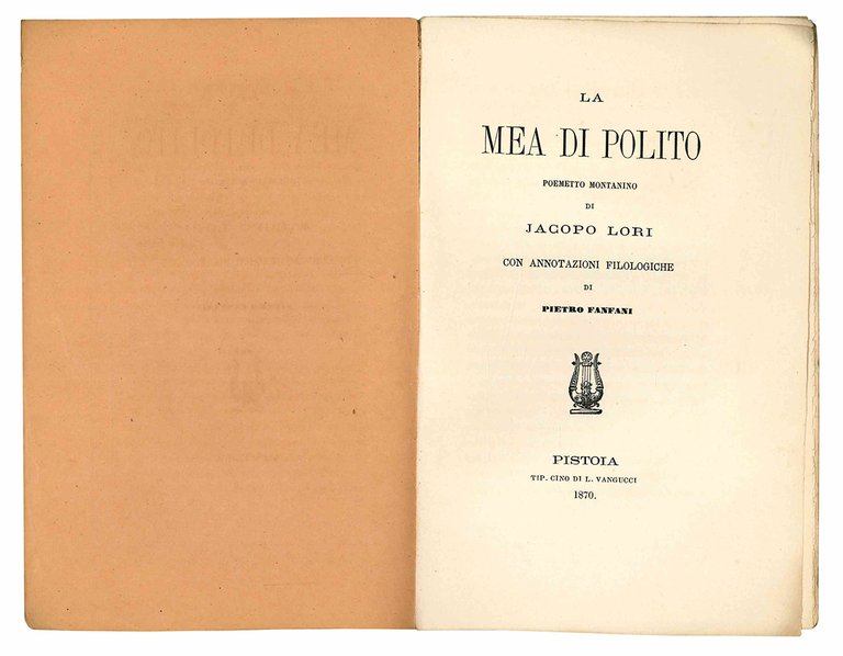 La Mea di Polito. Poemetto montanino di Jacopo Lori con …