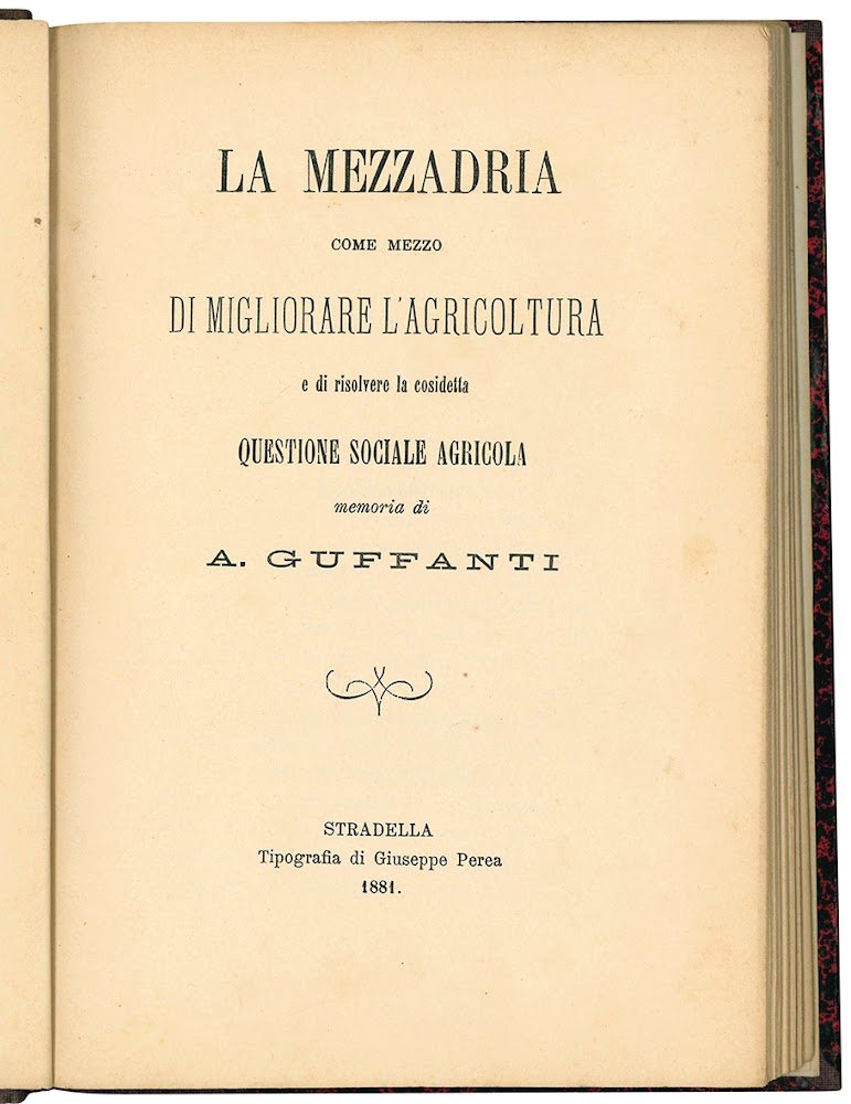 La mezzadria come mezzo di migliorare l'agricoltura e di risolvere …