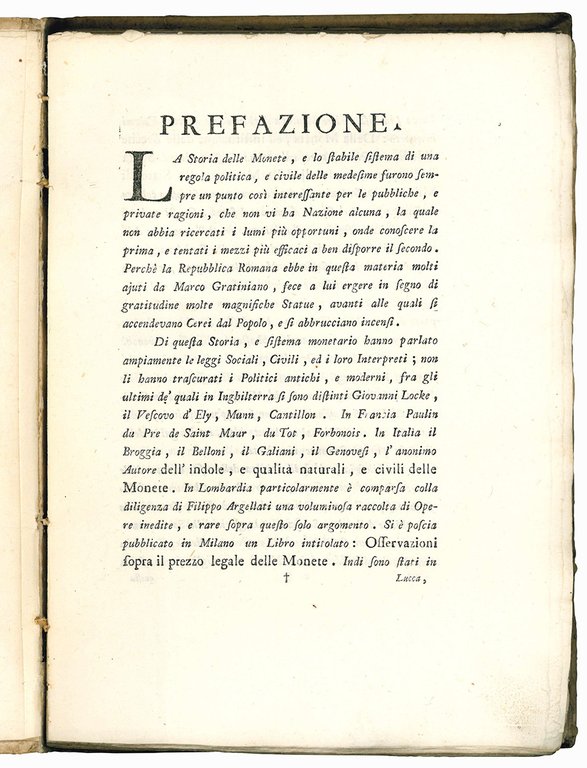 La moneta oggetto istorico, civile, e politico. Parti due