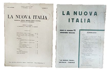 La Nuova Italia. Rassegna critica mensile della cultura italiana e … | Immagine principale