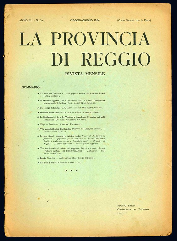 La provincia di Reggio. Anno II N^2 - Anno III …