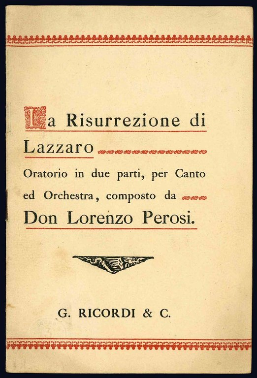 La Risurrezione di Lazzaro. Oratorio in due parti, per Canto … | Immagine Gallery 1