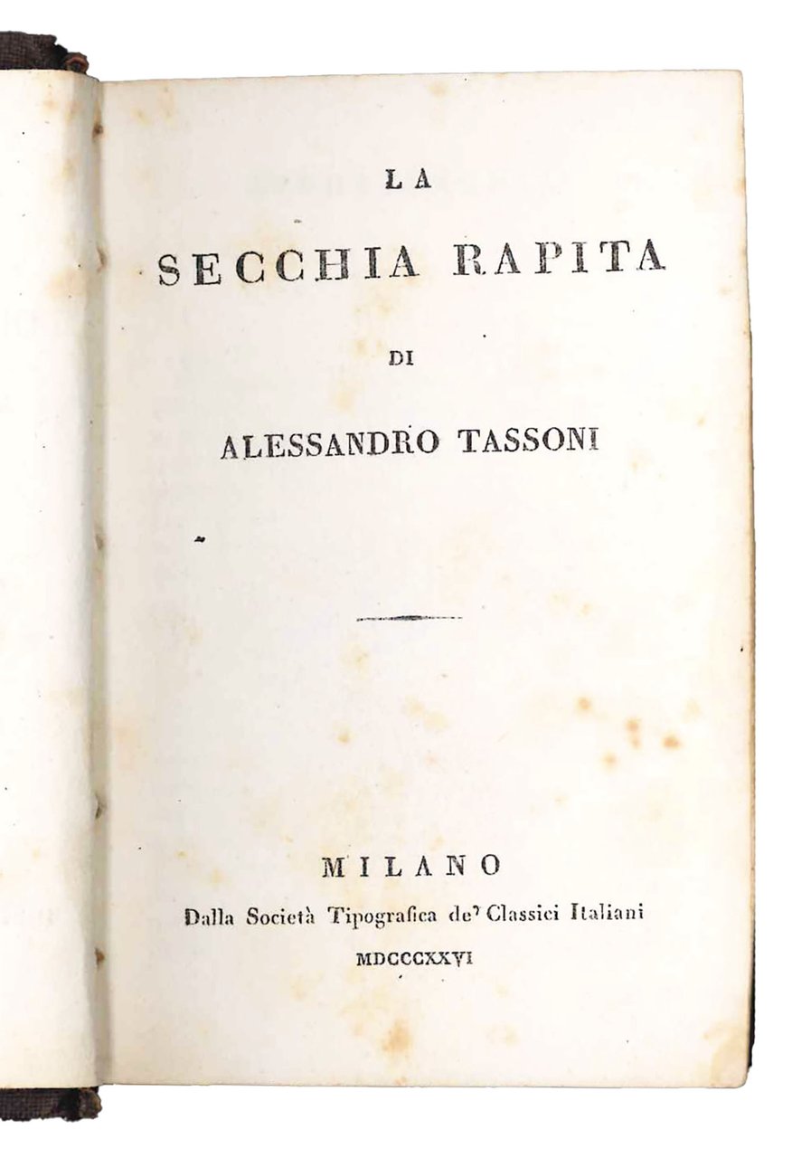 La secchia rapita di Alessandro Tassoni. | Immagine principale