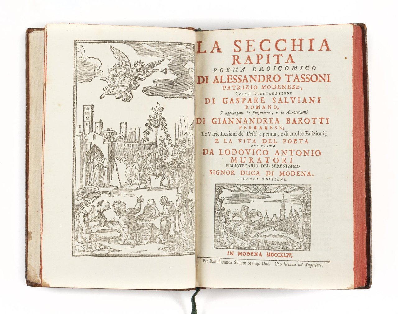 La secchia rapita poema eroicomico di Alessandro Tassoni patrizio modenese, …