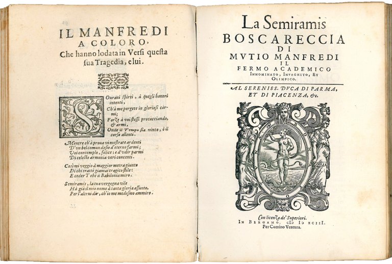 La Semiramis tragedia di Mutio Manfredi il Fermo, Academico Innominato, …