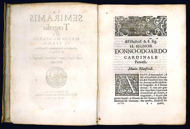 La Semiramis tragedia di Mutio Manfredi il Fermo, Academico Innominato, …