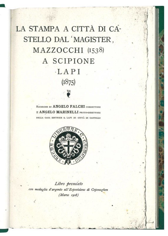 La stampa a Città di Castello dal Magister Mazzocchi 1538 …