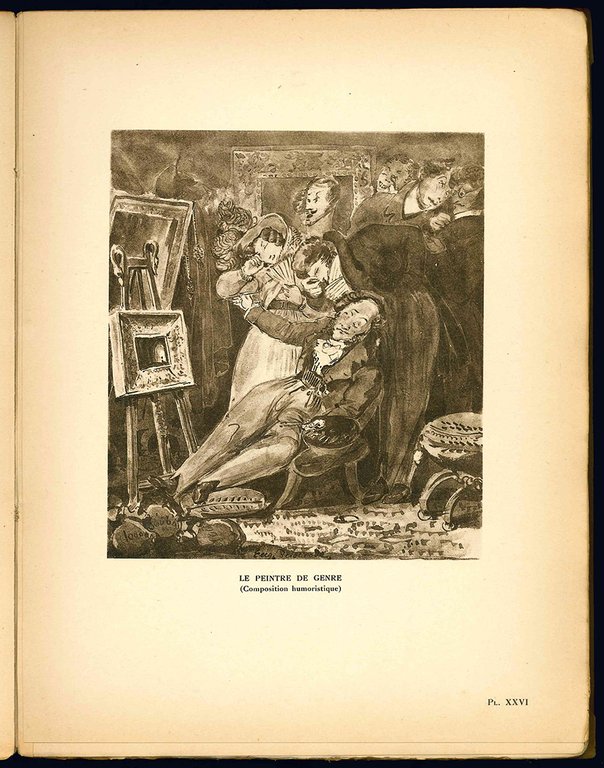 La vie et l'oeuvre d'Eugène Delacroix. Reproductions d'oeuvres de l'artiste. …