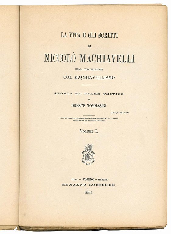 La vita e gli scritti di Niccolò Machiavelli nella loro …