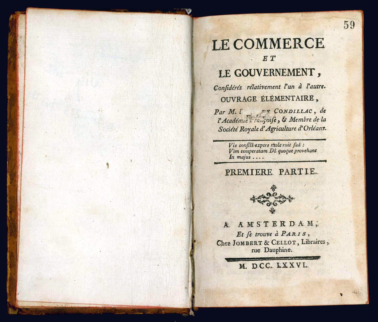 Le commerce et le gouvernement, considérés relativement l'un á l'autre. …