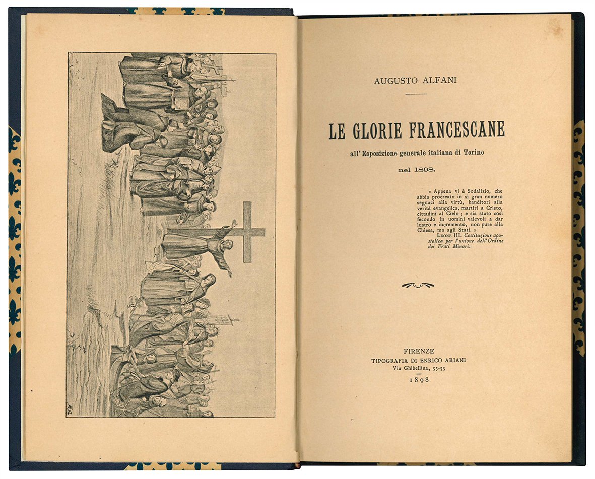 Le glorie francescane all'Esposizione generale italiana di Torino nel 1898.