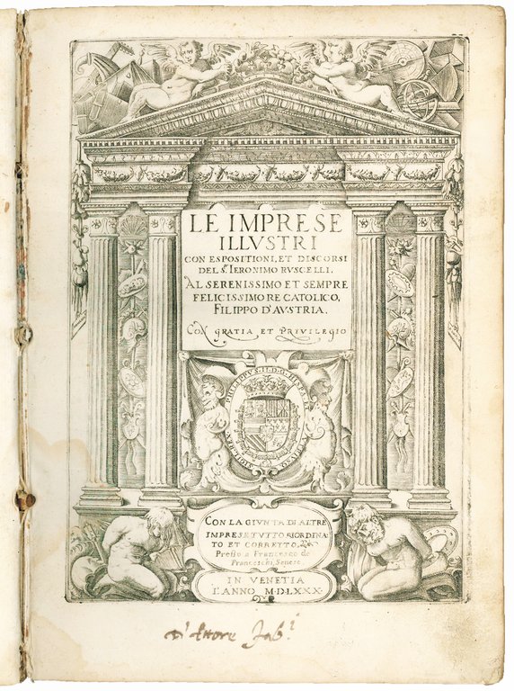 Le imprese illustri con espositioni, et discorsi del S.or Ieronimo …