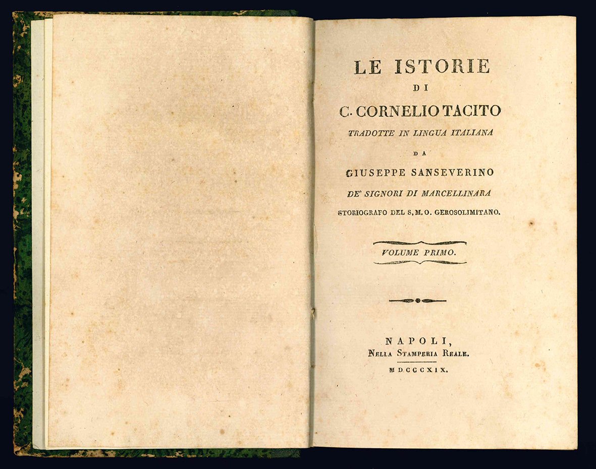 Le istorie di C. Cornelio Tacito tradotte in lingua italiana …