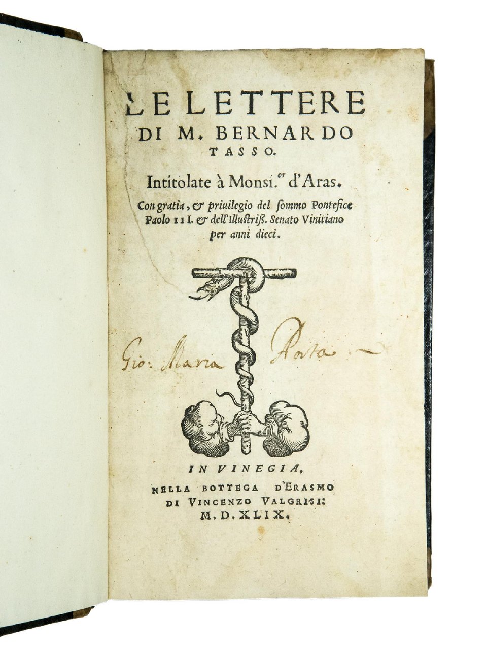 Le lettere [...] Intitolate à Monsi.or d'Aras