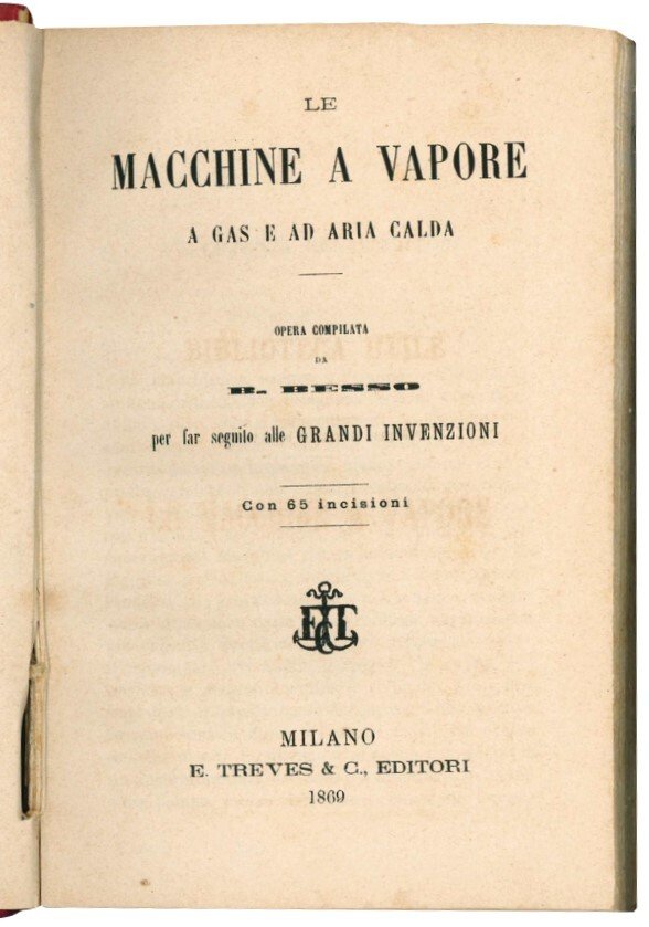 Le macchine a vapore a gas e ad aria calda. …